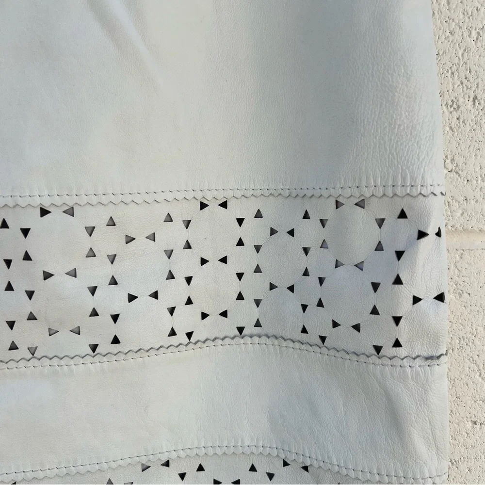 Banana Republic bone white Pencil Skirt with Cutout Design